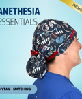 Anesthesia Essentials - Scrub Cap - rae & grace - Ponytail - Matching Top
