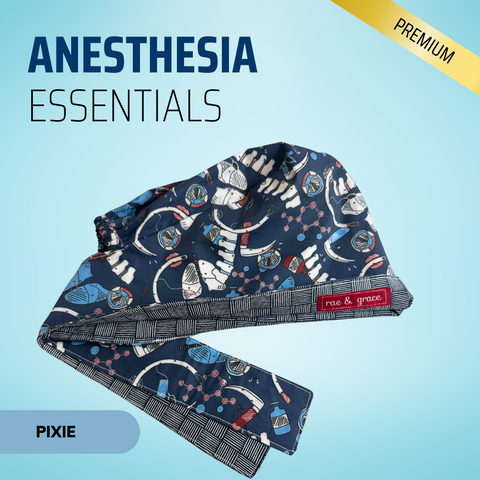 Anesthesia Essentials - Scrub Cap - rae & grace - Pixie