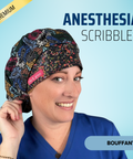 Anesthesia Sribbles - Scrub Cap - rae & grace - Bouffant