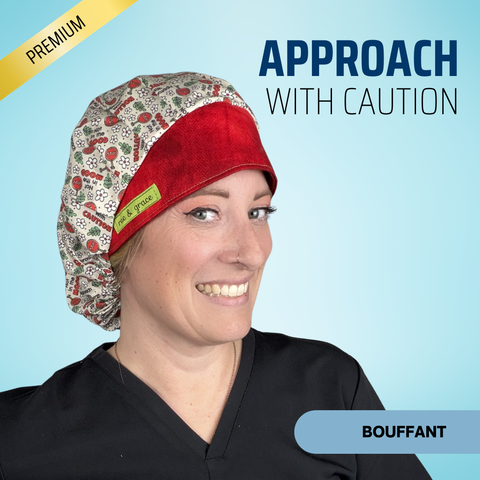 Approach With Caution - Scrub Cap - rae & grace - Bouffant