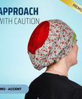 Approach With Caution - Scrub Cap - rae & grace - Euro - Accent Top