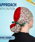 Approach With Caution - Scrub Cap - rae & grace - Ponytail - Accent Top