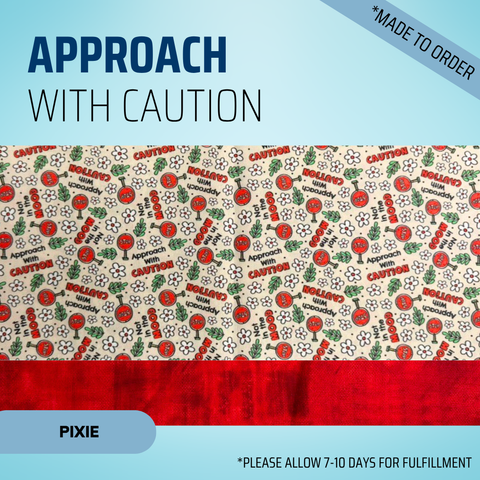 Approach With Caution - Scrub Cap - rae & grace - Pixie - *Made to order