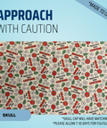 Approach With Caution - Scrub Cap - rae & grace - Skull Cap - *Made to order