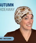 Autumn Hideaway - Scrub Cap - rae & grace - Euro - Matching Top