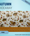 Autumn Hideaway - Scrub Cap - rae & grace - Pixie - Made to order Please allow 7-10 days for fulfillment.