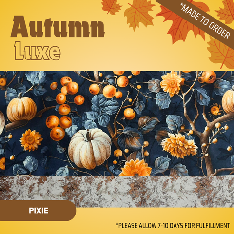 Autumn Luxe  - Scrub Cap - rae & grace - Pixie - Made to order Please allow 7-10 days for fulfillment.