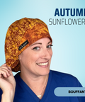 Autumn Sunflowers - Scrub Cap - rae & grace - Bouffant