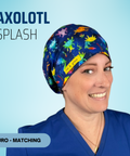 Axolotl Splash - Scrub Cap - rae & grace - Euro - Matching Top