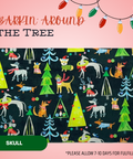 Barkin’ Around The Tree - Scrub Cap - rae & grace - Skull Cap - Made to order Please allow 7-10 days for fulfillment.