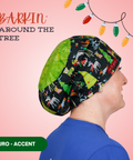 Barkin’ Around The Tree - Scrub Cap - rae & grace - Euro - Accent Top