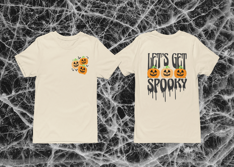 [Front/Back] Let's Get Spooky - Garment-Dyed T-shirt