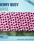Berry Busy Nurse  - Scrub Cap - rae & grace - Pixie - Made to order Please allow 7-10 days for fulfillment.