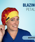 Blazing Petals  - Scrub Cap - rae & grace - Bouffant