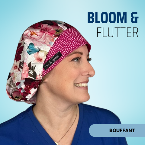 Bloom & Flutter - Scrub Cap - rae & grace - Bouffant