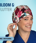 Bloom & Flutter - Scrub Cap - rae & grace - Euro - Matching Top