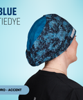Blue Tiedye - Scrub Cap - rae & grace - Euro - Accent Top