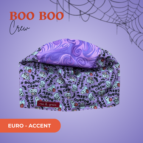 Boo Boo Crew - Scrub Cap - rae & grace - Euro - Accent Top