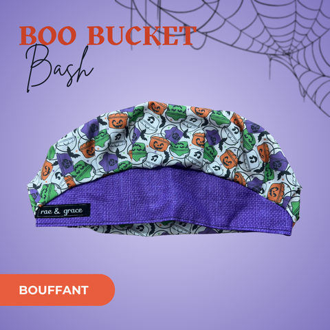 Boo Bucket Bash - Scrub Cap - rae & grace - Bouffant