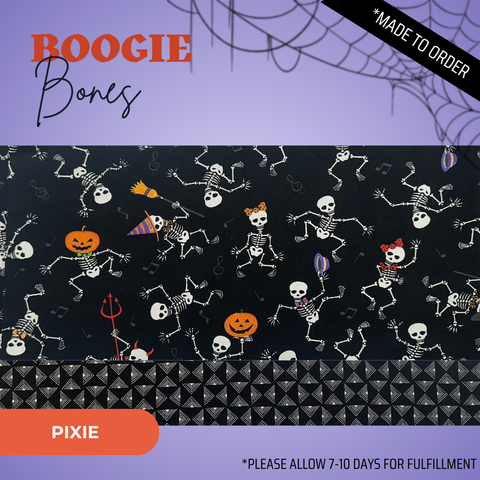 Boogie Bones  - Scrub Cap - rae & grace - Pixie - Made to order Please allow 7-10 days for fulfillment.
