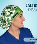 Hibiscus Sunset  - Scrub Cap - rae & grace - Bouffant