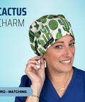 Hibiscus Sunset  - Scrub Cap - rae & grace - Euro - Matching Top