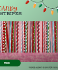 Candy Stripes - Scrub Cap - rae & grace - Pixie - Made to order Please allow 7-10 days for fulfillment.