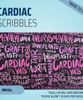 Cardiac Scribbles - Pink - Scrub Cap - rae & grace - Skull Cap - *Made to order