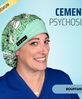 Cement Psychosis - Scrub Cap - rae & grace - Bouffant