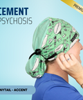 Cement Psychosis - Scrub Cap - rae & grace - Ponytail - Accent Top