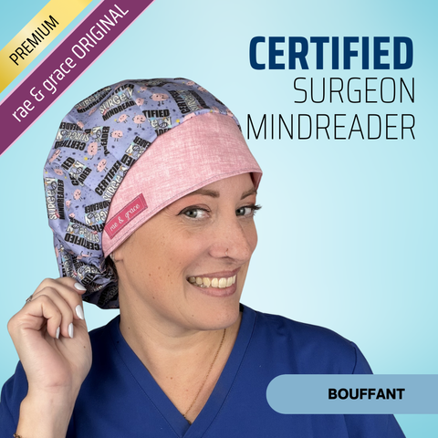 Certified Surgeon Mindreader - Scrub Cap - rae & grace - Bouffant