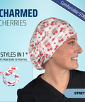 Charmed Cherries - Scrub Cap - rae & grace - Stretch
