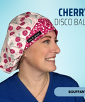 Cherry Disco Balls - Scrub Cap - rae & grace - Bouffant