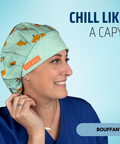 Chill Like a Capy  - Scrub Cap - rae & grace - Bouffant