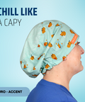 Chill Like a Capy  - Scrub Cap - rae & grace - Euro - Accent Top