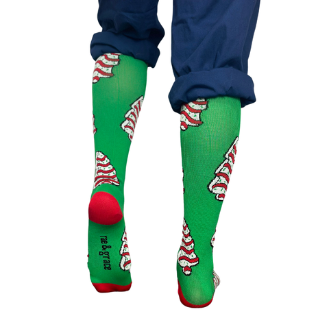 Christmas Tree Snack Cakes - Compression Socks