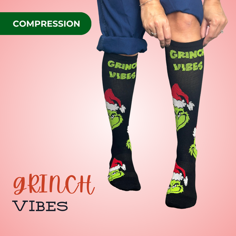 Grinch Vibes - Compression Socks