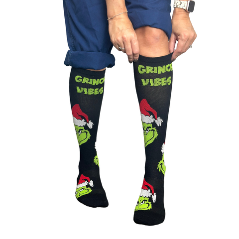 Grinch Vibes - Compression Socks