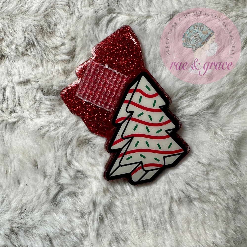 
            
                Load image into Gallery viewer, Christmas Tree Cake - Badge Reel
            
        