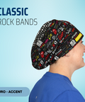 Classic Rock Bands - Scrub Cap - rae & grace - Euro - Accent Top