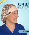 Coffee & Bills To Pay - Scrub Cap - rae & grace - Bouffant