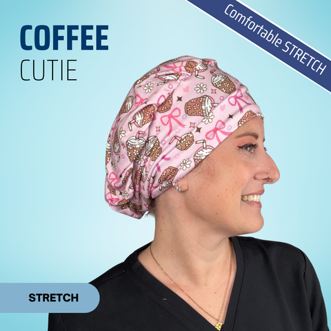 Coffee Cutie - Scrub Cap - rae & grace - Pixie - *Made to order