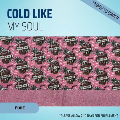 Cold Like My Soul - Scrub Cap - rae & grace - Pixie - Made to order Please allow 7-10 days for fulfillment.