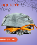 Coquette And Creepy - Scrub Cap - rae & grace - Ponytail - Accent Top