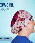 Cowgirl Charm - Scrub Cap - rae & grace - Euro - Accent Top