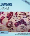 Cowgirl Charm - Scrub Cap - rae & grace - Skull Cap - Made to order Please allow 7-10 days for fulfillment.