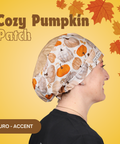 Cozy Pumpkin Patch - Scrub Cap - rae & grace - Euro - Accent Top