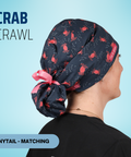 Crab Crawl - Scrub Cap - rae & grace - Ponytail - Matching Top
