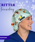 Critter Snow Day - Scrub Cap - rae & grace - Bouffant