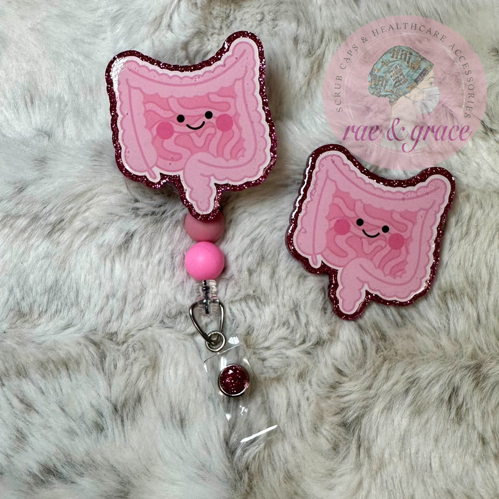 Pink Lady Octopus ID Badge Reel - SassyBadge